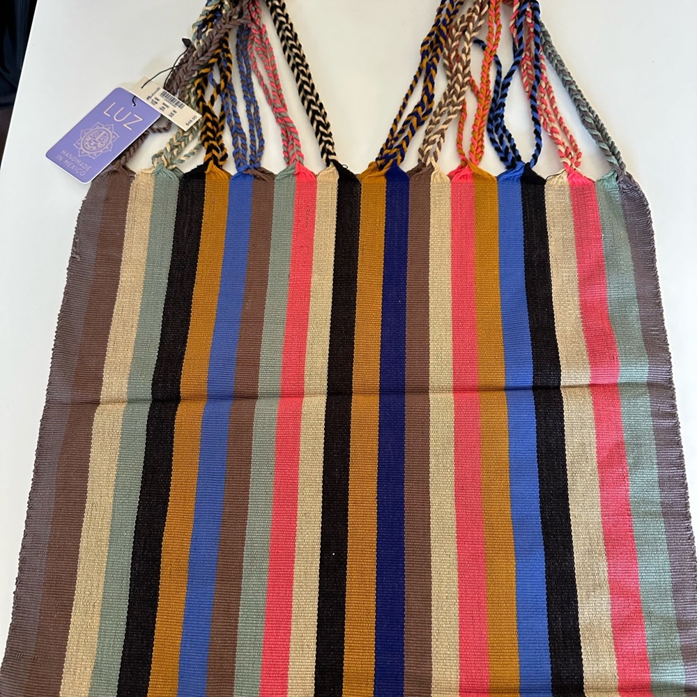 Madewell Multicolor Striped Woven Tote